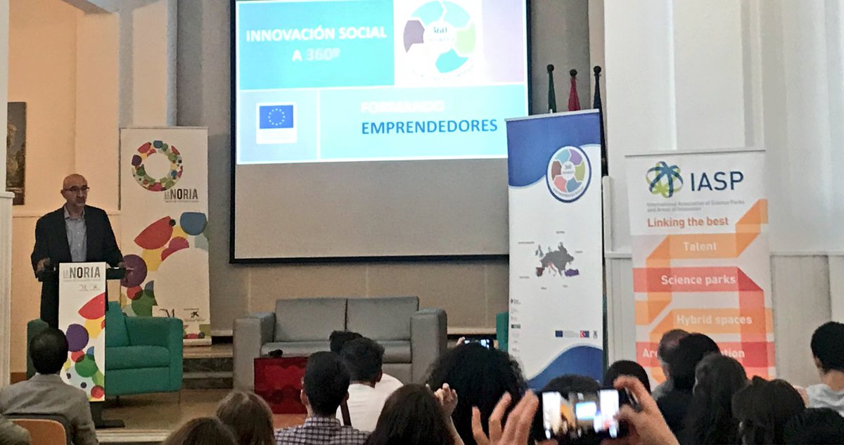 IASPshelley's tweet photo. Luis Sanz @IASPnetwork Director General opening the event for the 360degree Entrepreneurship project,  presenting social innovation and training for young entrepreneurs https://t.co/INnYtaFaGJ