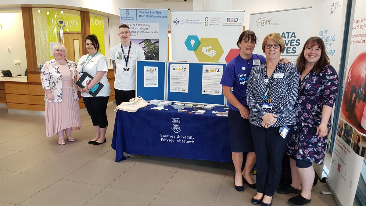 Come and talk to us @ABMhealth Morriston Hospital enterence, we're celebrating  international clinical trials day with the <a href="/STU_Swan/">Swansea Trials Unit</a> @SwanseaMedicine research team <a href="/ResearchWales/">Health and Care Research Wales</a> <a href="/HealthWiseWales/">HealthWiseWales</a> @FarrCIPHER <a href="/CRUKCymru/">Cancer Research UK in Wales</a> <a href="/ABUHB_Research/">ABUHB R&D Department</a> #ICTD2018 #IAmResearch #WhyWeDoResearch