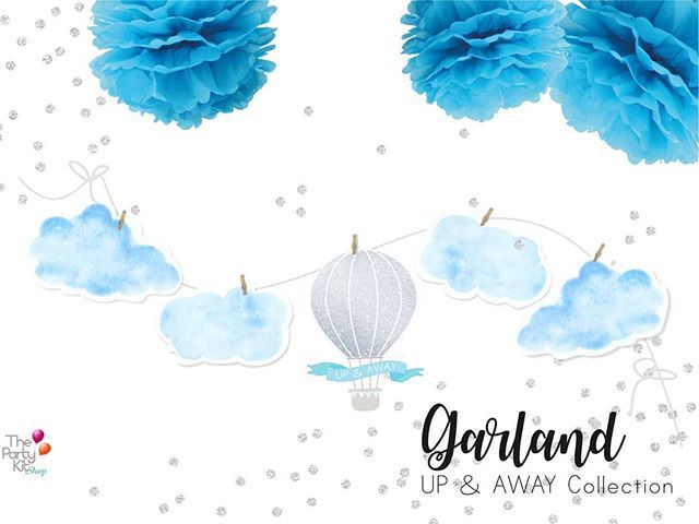 thepartykitshop's tweet photo. Our "Up &amp; Away" garland is up in the shop too with the other pieces from the collection! Have a great weekend!👉link in bio 💙La guirnalda tambien esta en la shop con el resto de piezas de la coleccion! 👉link en la bio
.
#garland #hotairballoon #partyd… https://t.co/foSOcNu295 https://t.co/ZfgiadW0Di