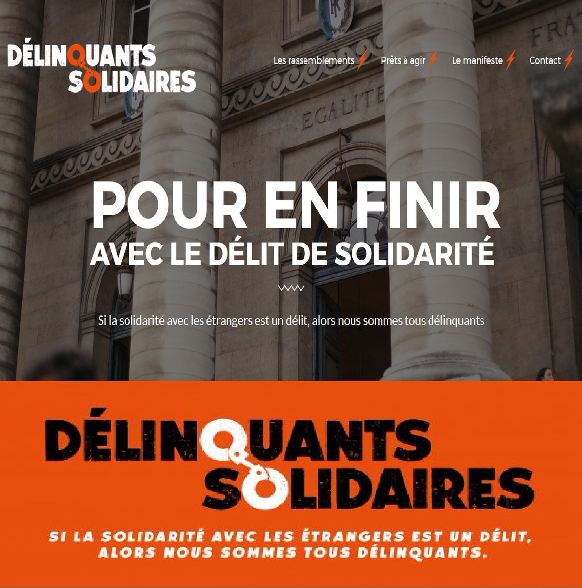 emmaus_france's tweet photo. Tous #DélinquantsSolidaires ! Aujourd'hui la présidente de la communauté #Emmaüs Bourg Servas doit répondre devant le tribunal pour être venue en aide à des exilés. Mettons fin au #DélitDeSolidarité ! #EGMigrations #SoyonsHumain https://t.co/YzQbVutAuF