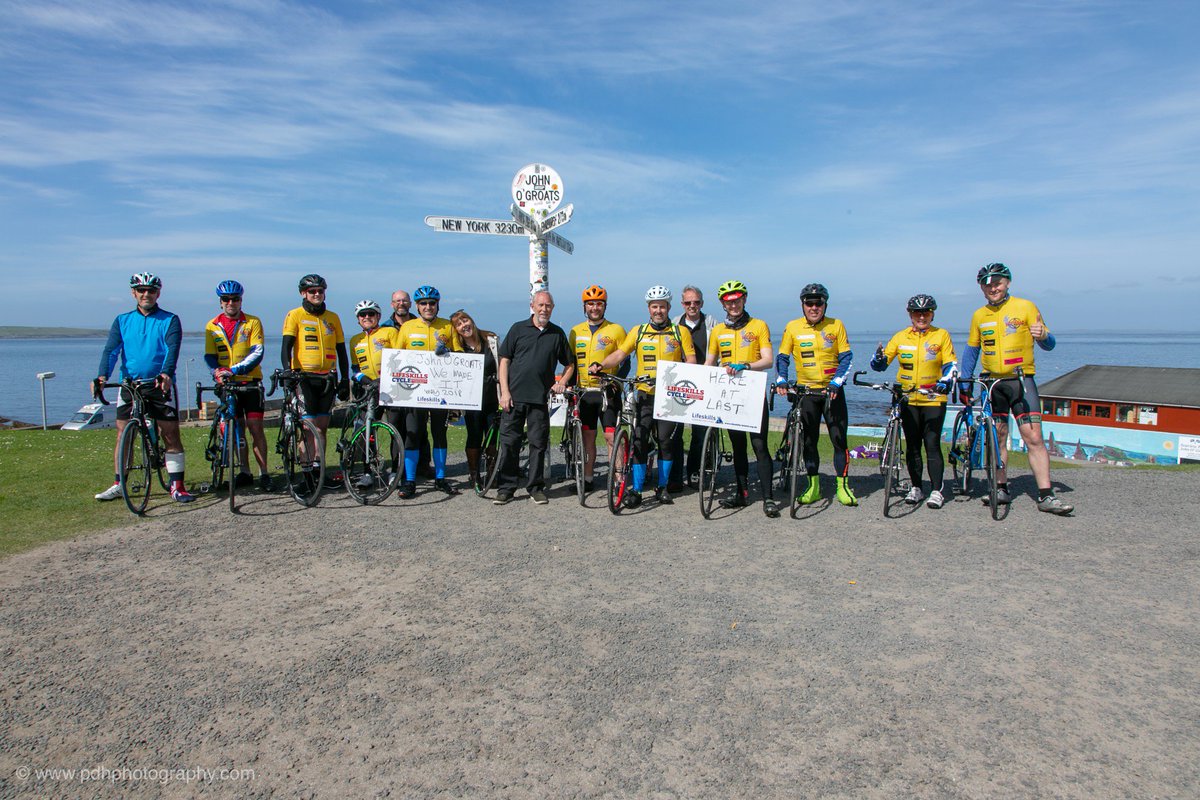 LifeskillsLEJOG's tweet photo. We made it ! Well done team. Help us welcome our heroes back at the after party on Sunday;

🚲 £10 per head
🚲 Sunday 20th May 5pm - 10pm
🚲 Kingston Seymour Village Hall
🚲 Food, cash bar and free parking

To get tickets, call 01934 838397 or email info@kingstongarage.co.uk https://t.co/BbCO8NyY3S