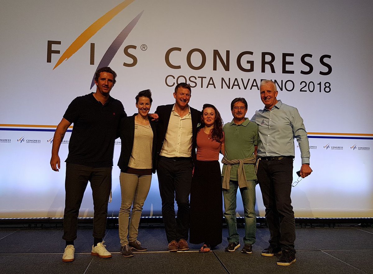 FISTelemark's tweet photo. We’re delighted to announce that our proposal for Telemark Parallel Sprint and Team Parallel Sprint to be included in a proposal to the IOC has been approved by FIS. The next stage is the IOC vote in June. #FISCongress #FISTelemark #MakeTelemarkOlympic https://t.co/oO2iz7Y6oz