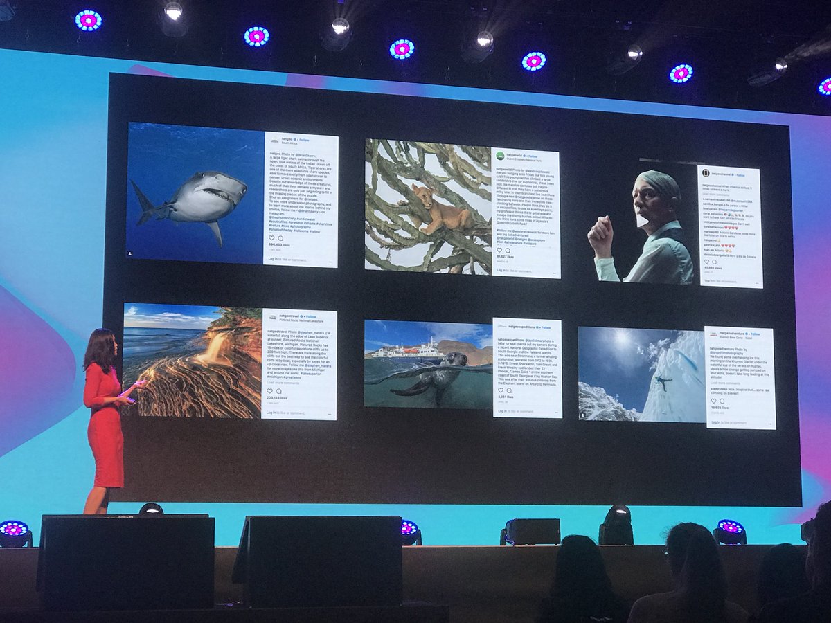 360traveltrends's tweet photo. @miavallo VP of analytics at #NationalGeographic explaining the content strategy applied on different @NatGeo channels at #engageprague #socialbakers #360traveltrends https://t.co/81oFqvXrbC