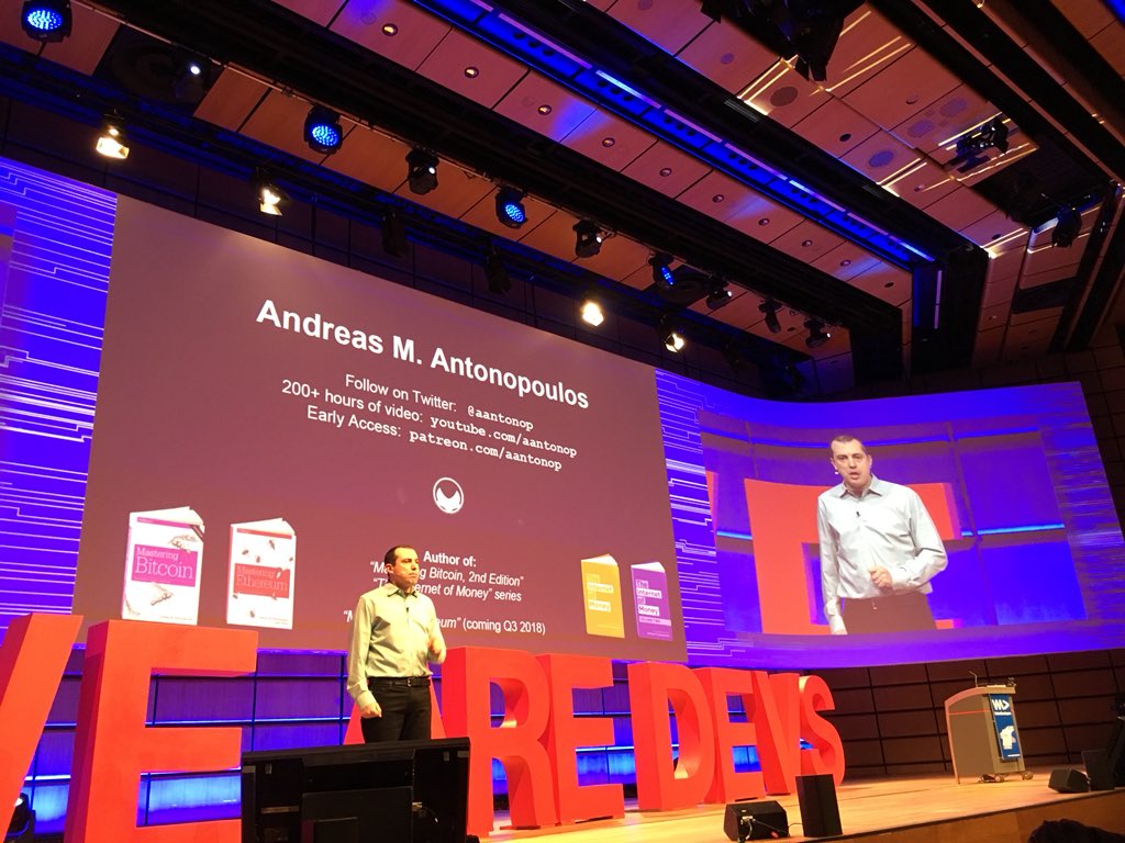 jan_sembdner's tweet image. @aantonop hold one of the best talks at #WeAreDevs yet about #Democracy #openblockchain Let’s start developing a future of freedom. 🙌