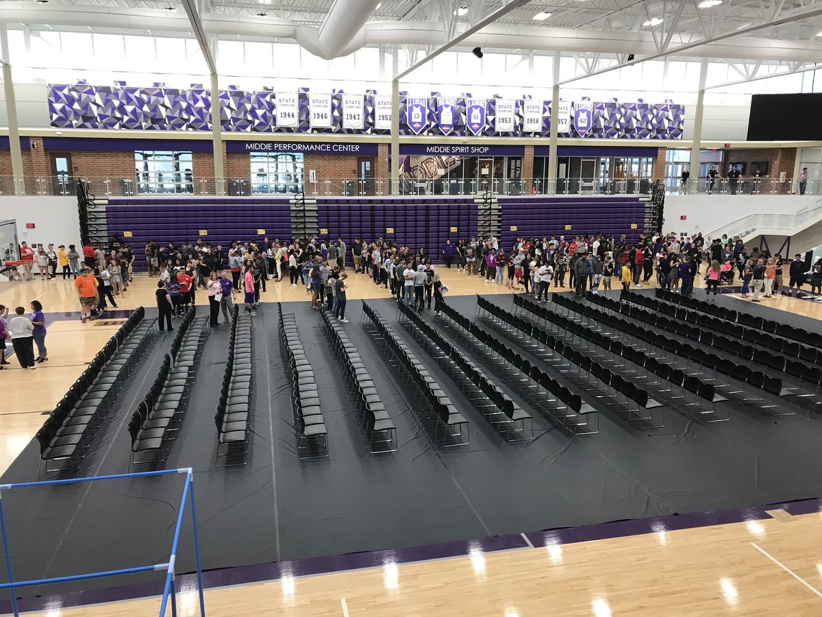 Graduation practice! Congratulations Middie Class of 2018!!