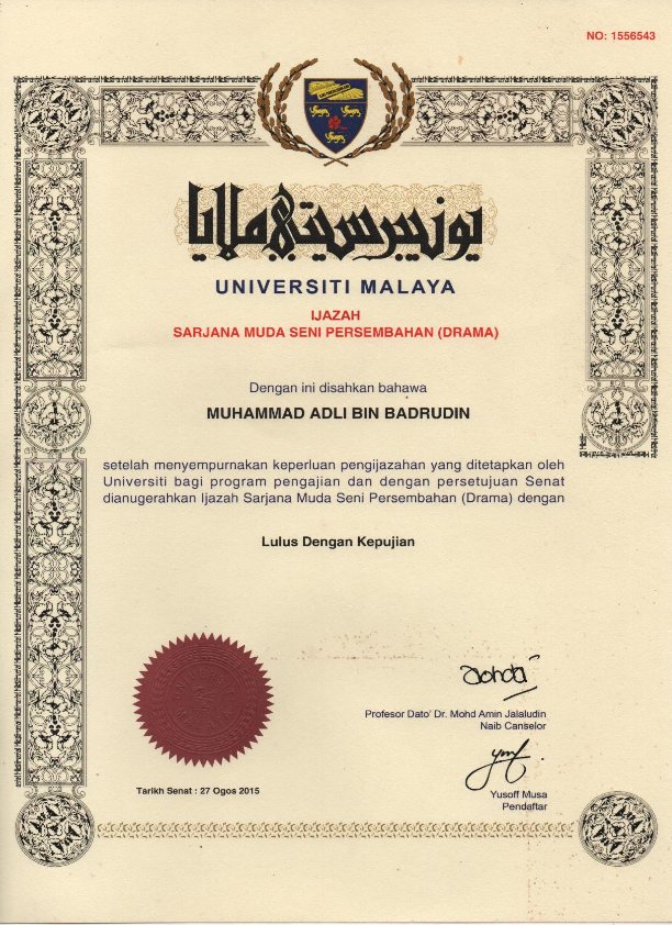 Contoh Sijil Ijazah Sarjana Muda Pentadbiran Korporat - IMAGESEE