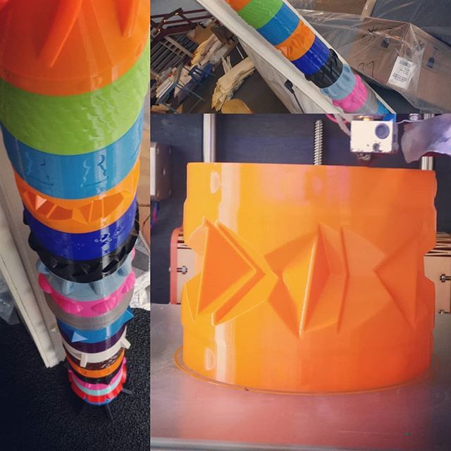 Stull having fun adding parts to the really big rocket... Check the thingiverse for files. #3dprint #3dprinting #3dprintinglife #ultimaker #formfutura #making ift.tt/2LaHj9u