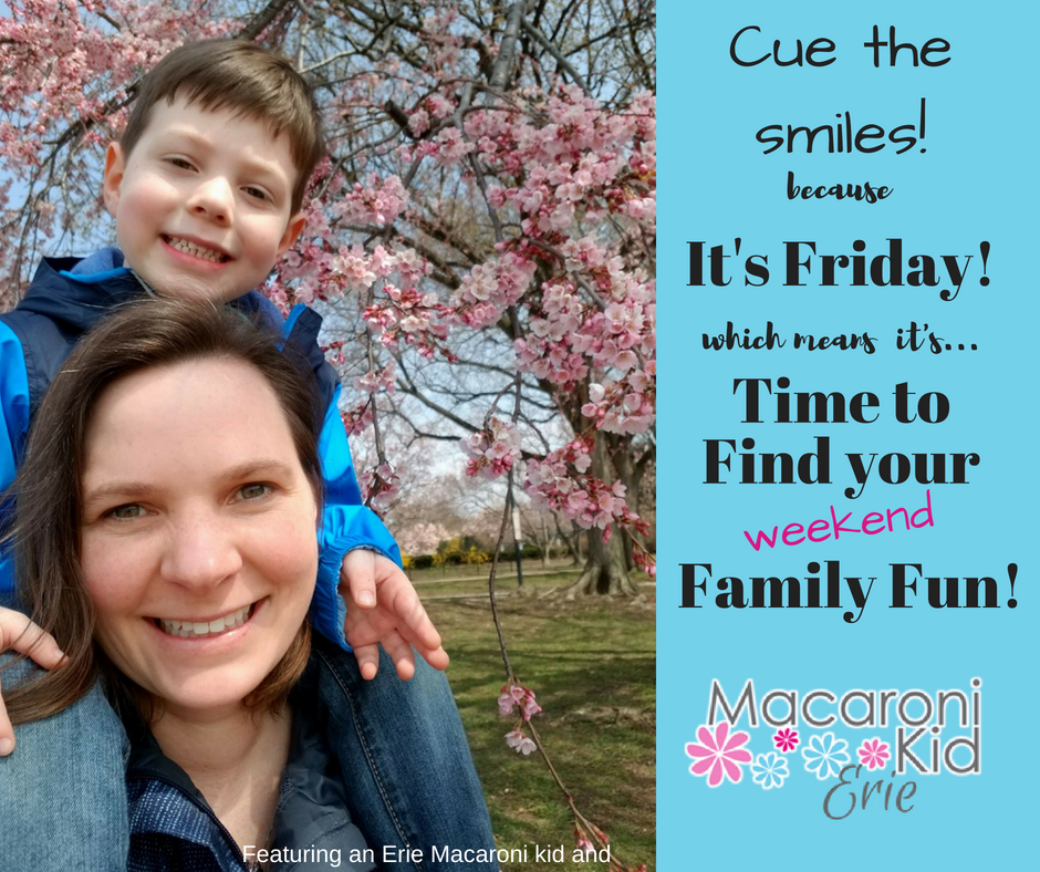 MacKidErie's tweet photo. From parades to fireworks to cos-play, we have 36 Erie-area events on our calendar this weekend...and nearly half are FREE! Don't miss a thing. Find your family fun in Erie with Macaroni Kid: https://t.co/nP3G57v1wo
#erie #myerie #eriepa #eriekids #eriefun @VisitErie1 @cityoferie https://t.co/3h9O5sCitB