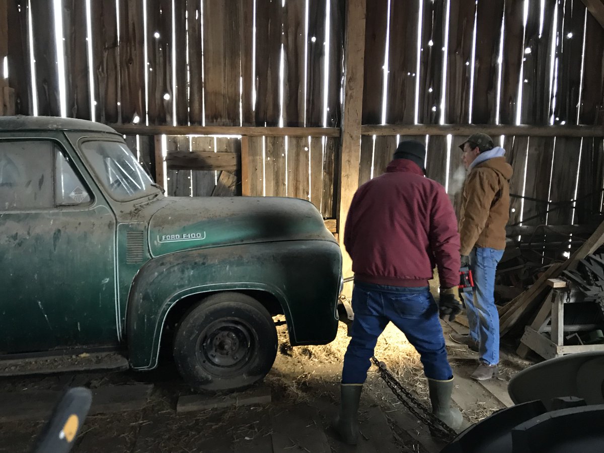LMCTruck's tweet image. 50s Friday: Paul F. and his 17 year old son are restoring this 1953 #F100 it before he heads off to college next year. It will be a #frameoff restoration. #oldtruck #classicFord