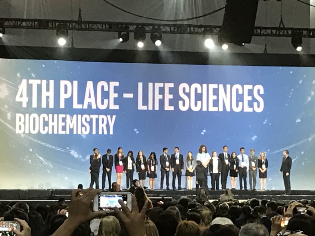 BrowardScience's tweet image. Congratulations to Amber Bhutta from Plantation, FL for her 4th Place Life Science Award at the Intel International Science Fair in Pittsburgh. Well done!
