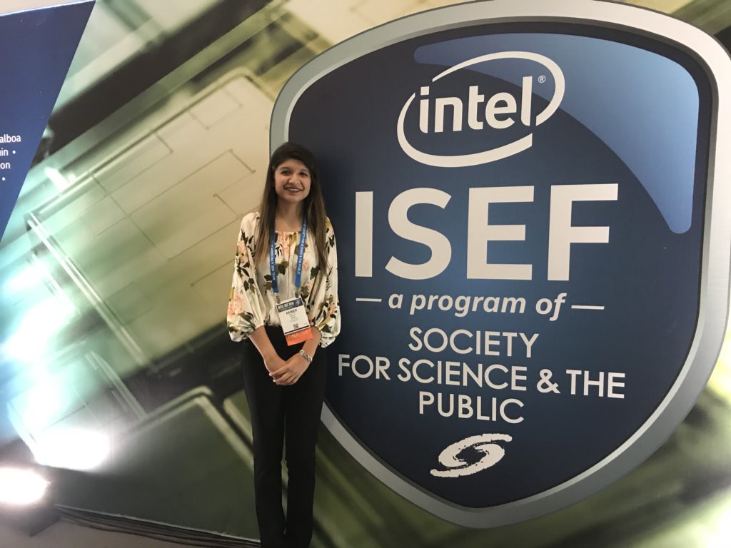 BrowardScience's tweet image. Congratulations to Amber Bhutta from Plantation, FL for her 4th Place Life Science Award at the Intel International Science Fair in Pittsburgh. Well done!