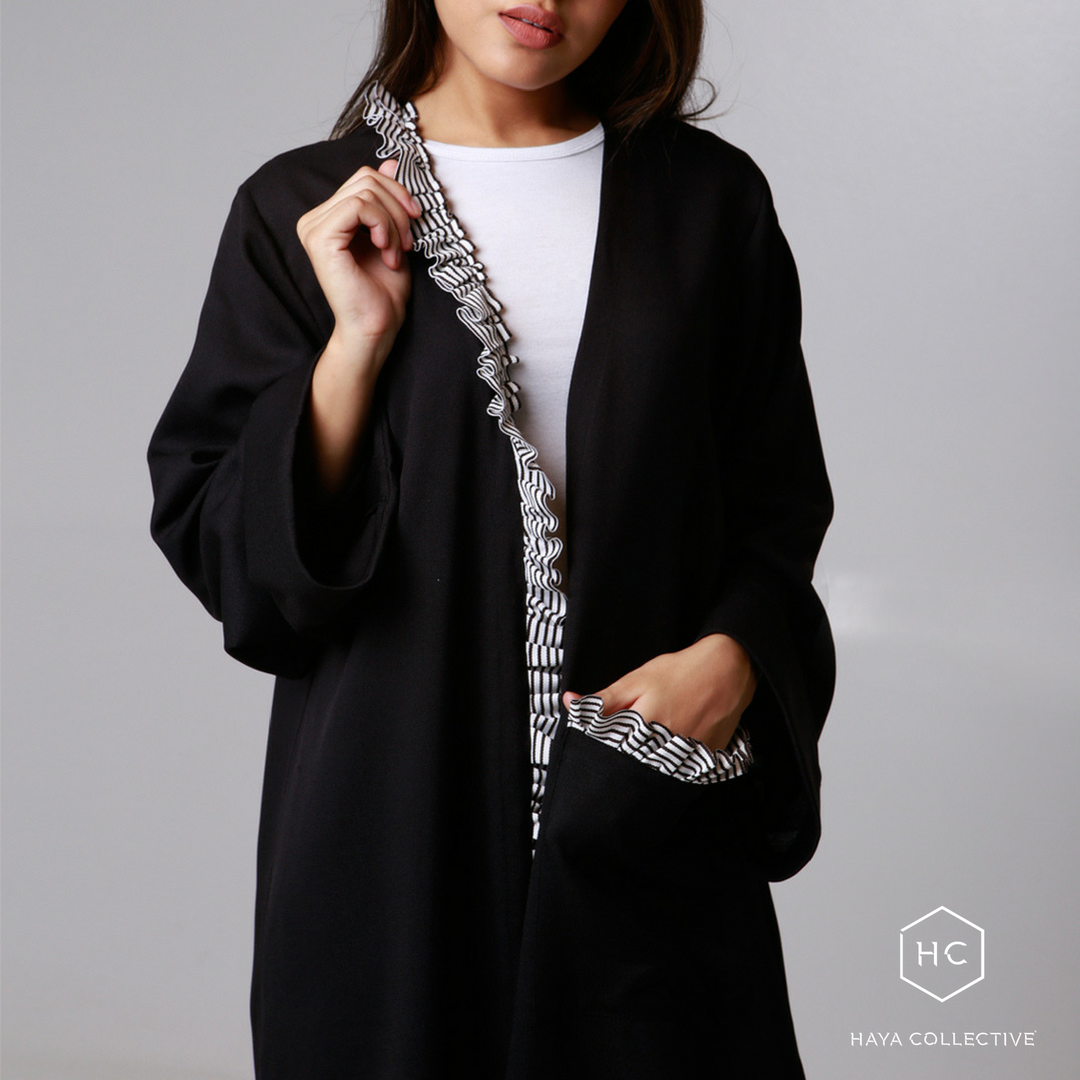 HayaCollective's tweet photo. A tiny touch of ruffles and frills is all you need to dress up your Ramadan looks.
Shop Ruffles Abaya (R899) at https://t.co/rCfNxtq764.
Eid ‘18 orders close at midnight on Sunday, 20th May.

#Ruffles #Abaya #Ramadan https://t.co/qACwdOSri9