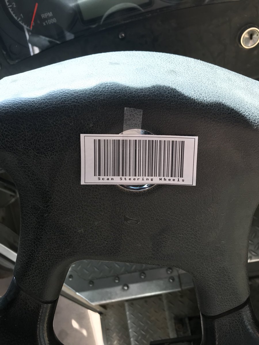 BrentHuset's tweet photo. Prepare yourself for the #FridayFrenzy by scanning steering wheels. They may not see you, but make sure you see them! https://t.co/xVA9HbnHX5