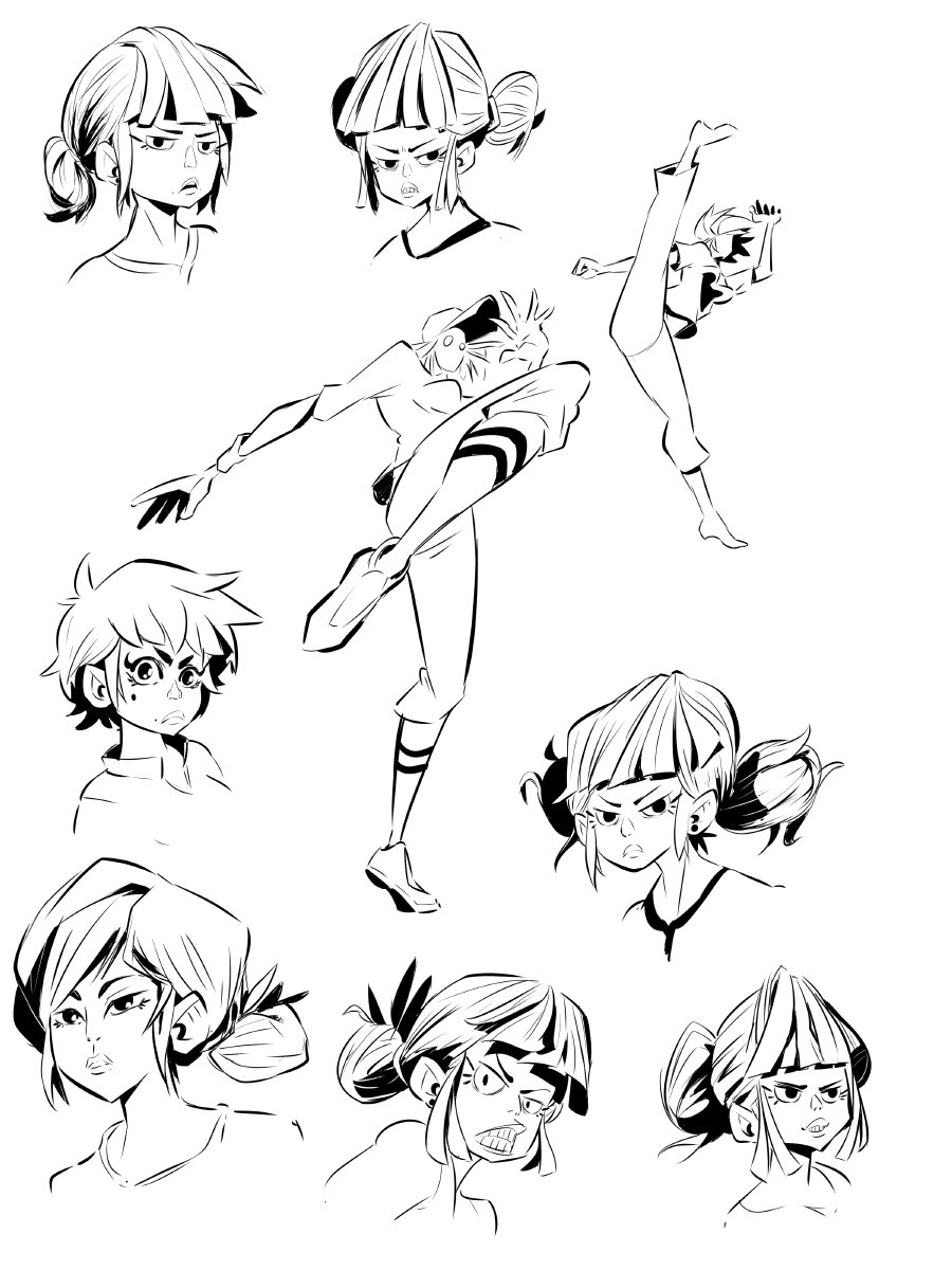 Baseball bagarre sketches 