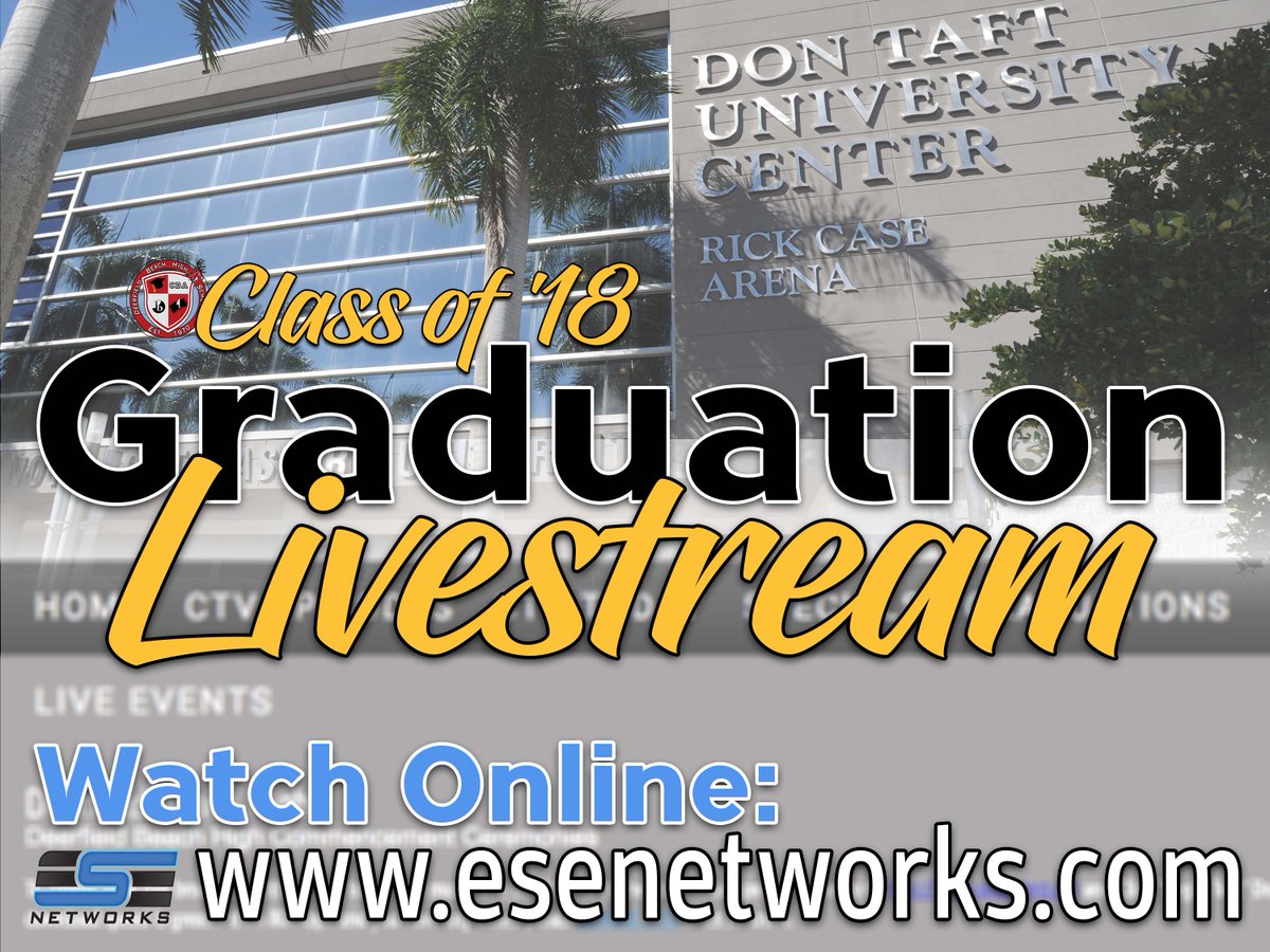 DBHSpathfinder's tweet image. If you can not make the @DBHSClassOf18 #GraduationDay at @NovaSE do not worry just click the link below as it will be streaming live corp.esenetworks.com
