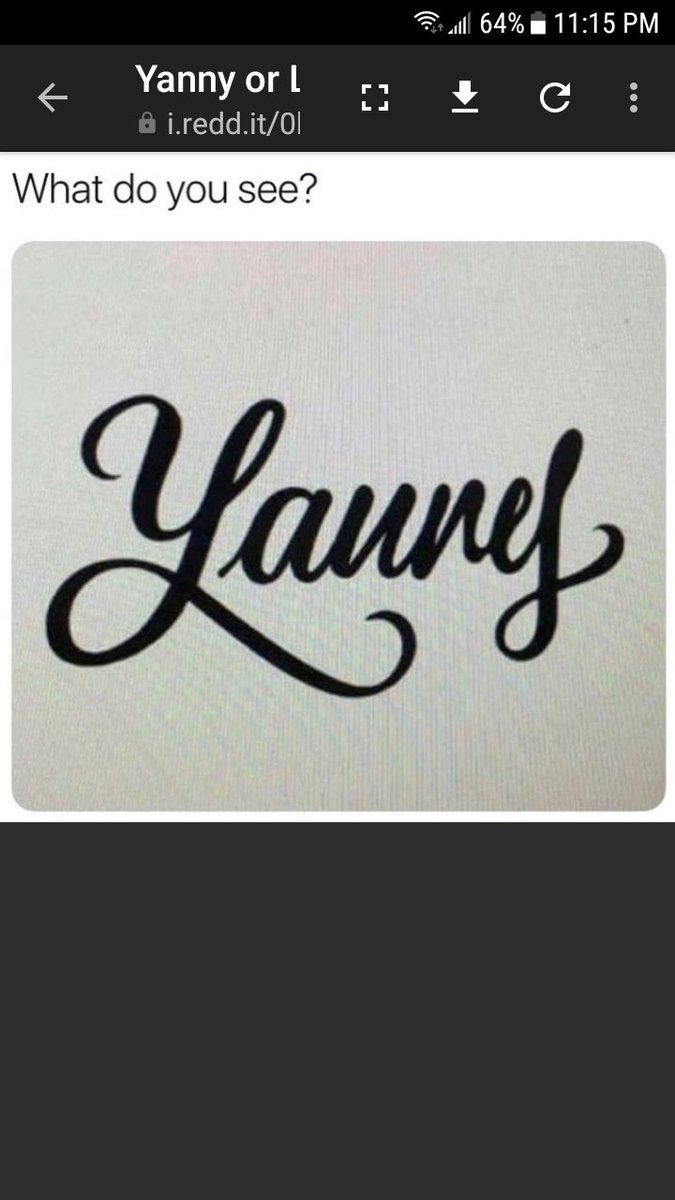 _nataliebowman's tweet photo. Rt laurel 
Fav yanny https://t.co/KbEh5QRK6Q