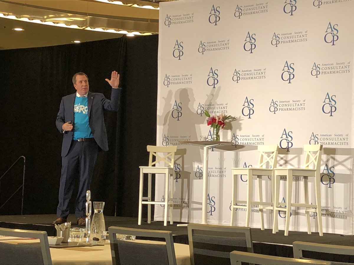 ASCPharm's tweet photo. Kicking the day off with ASCP CEO @ManageMeds and our first session's speaker Paul McGann! #ASCPForum #SenioRx https://t.co/S97ChoZHcr