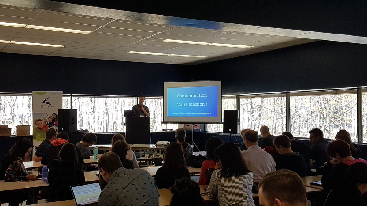 millaudrey's tweet image. @LavoieFred nous invite à contaminer nos collègues et à partager l'existence d'EdCamp Québec #edcampQuebec