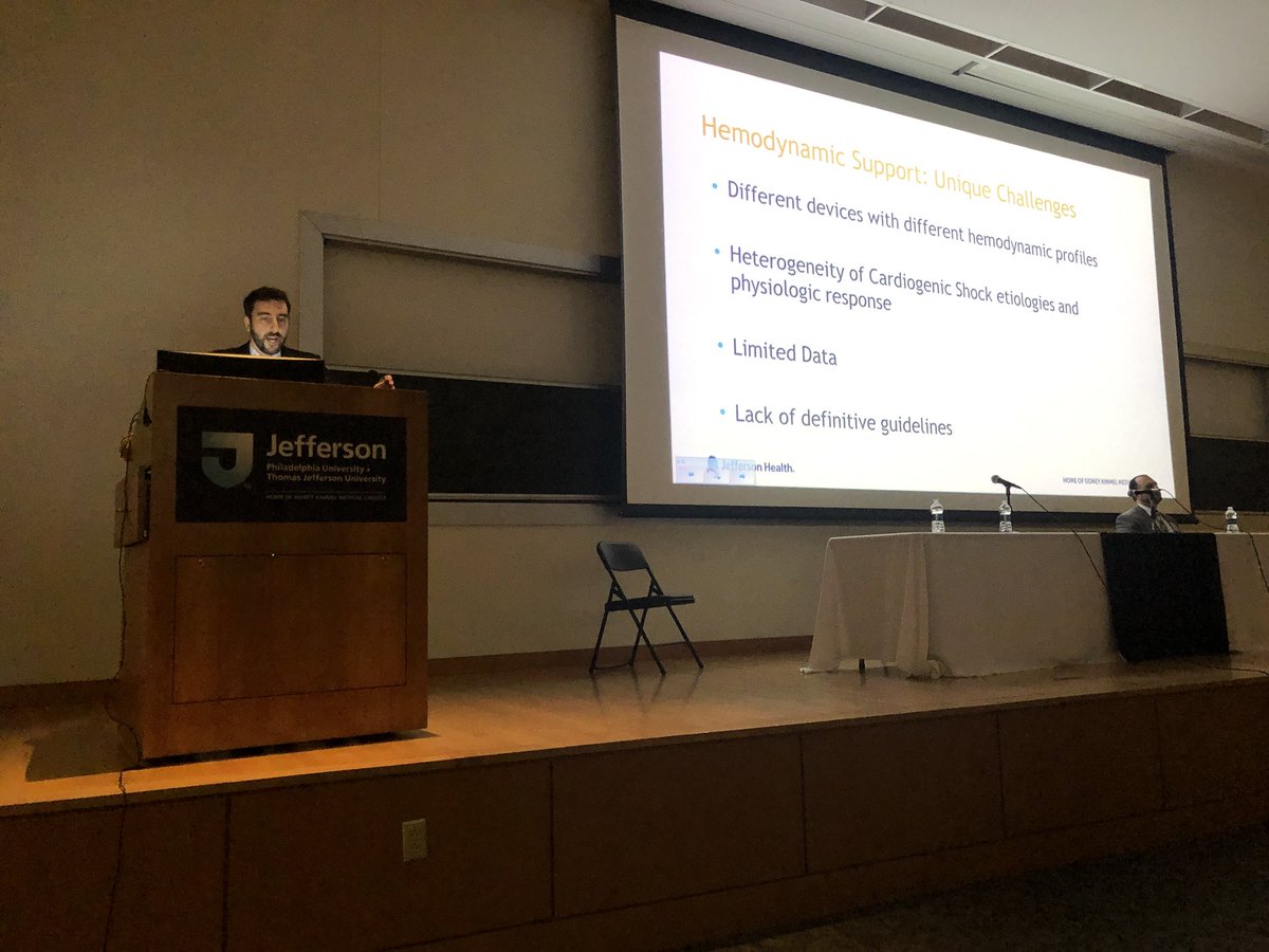 DrMarthaGulati's tweet photo. Dr. @AVishnevsky_MD presenting on the role of #hemodynamicsupport The Who and What! Limited data and lack of guidelines makes this a tough topic! @TJUHospital @DocSavageTJU @fischman_david @DavidWienerMD @G4474Denise @RoseHeartNP1 @AnnetteNP4Heart @bjcromerd https://t.co/WuFUczyHXv
