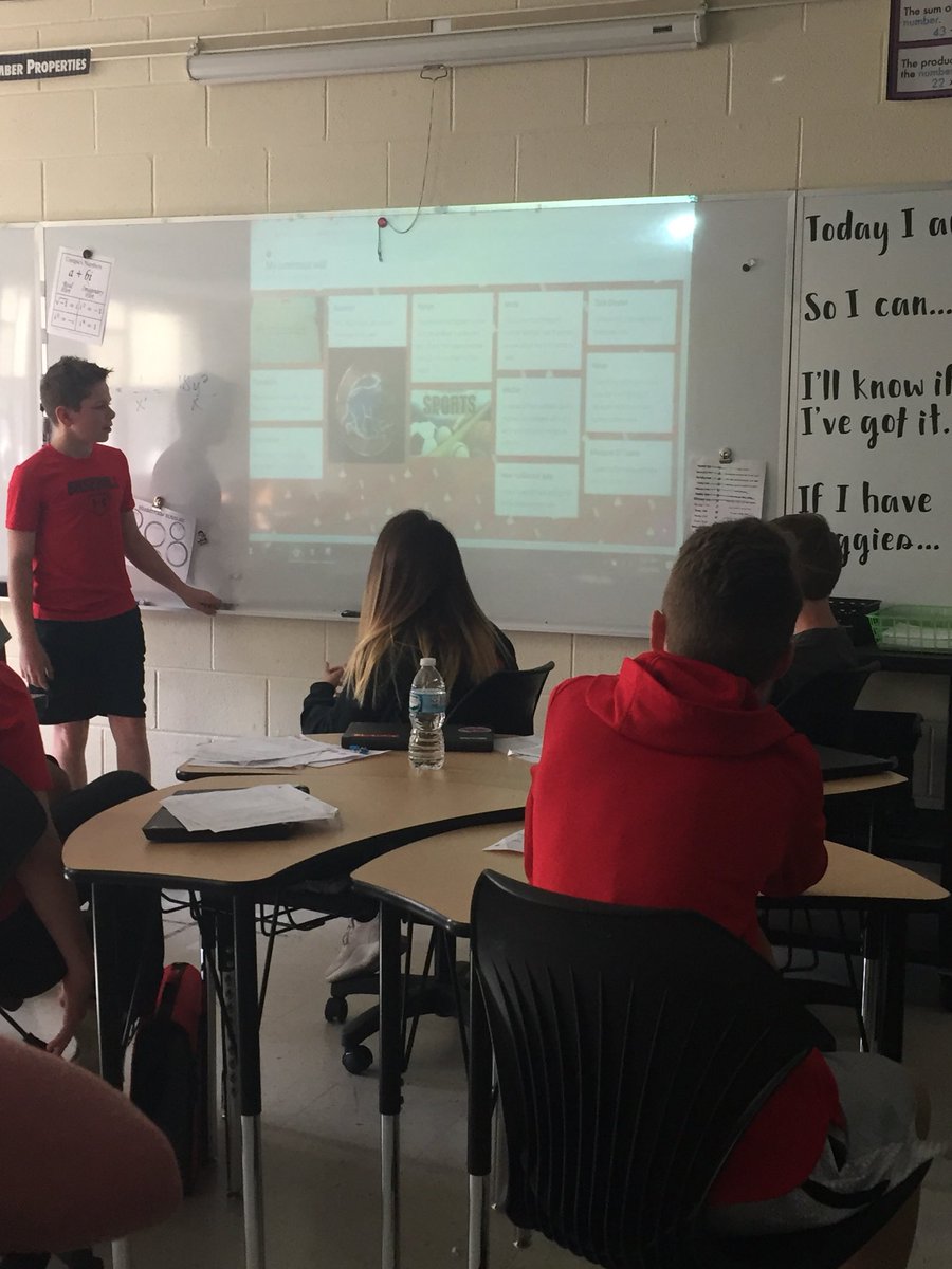 UnlockingEdu's tweet photo. 6th grade students worked hard on collecting data and creating padlets to present to their peers. #Thatsrotolo #BPS101Pride #101alag https://t.co/wg8GQqme2J