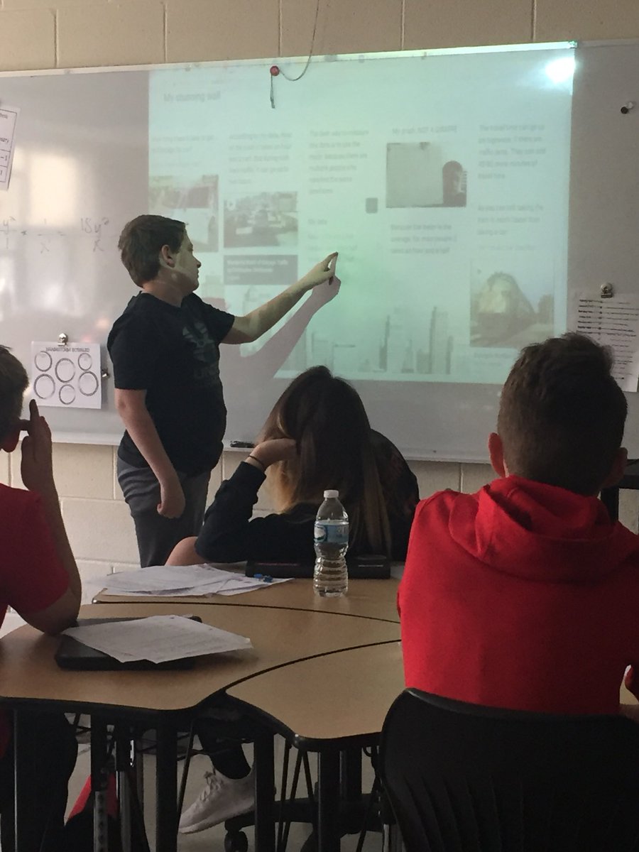 UnlockingEdu's tweet photo. 6th grade students worked hard on collecting data and creating padlets to present to their peers. #Thatsrotolo #BPS101Pride #101alag https://t.co/wg8GQqme2J