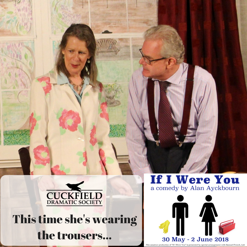 CuckfieldDrama's tweet photo. Lorraine Jordan &amp; Philip Robinson last appeared together in Cuckfield in Pardon Me, Prime Minister in 2016
See them both from May 30th in Alan Ayckbourn's If I Were You, a gentle comedy of gender identity
You can book now at https://t.co/cTDQDAkgZy
(see website for other options) https://t.co/9zl7svzr2E