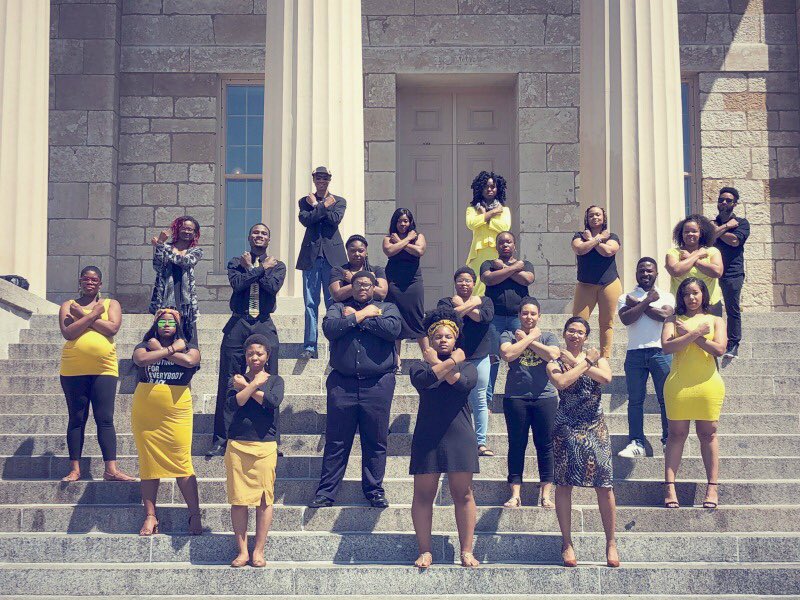 smileitsjoy's tweet image. Just a few of the Black Grad students at @UIowa. 
#blkgradlife #WakandaForever #TrynaGrad