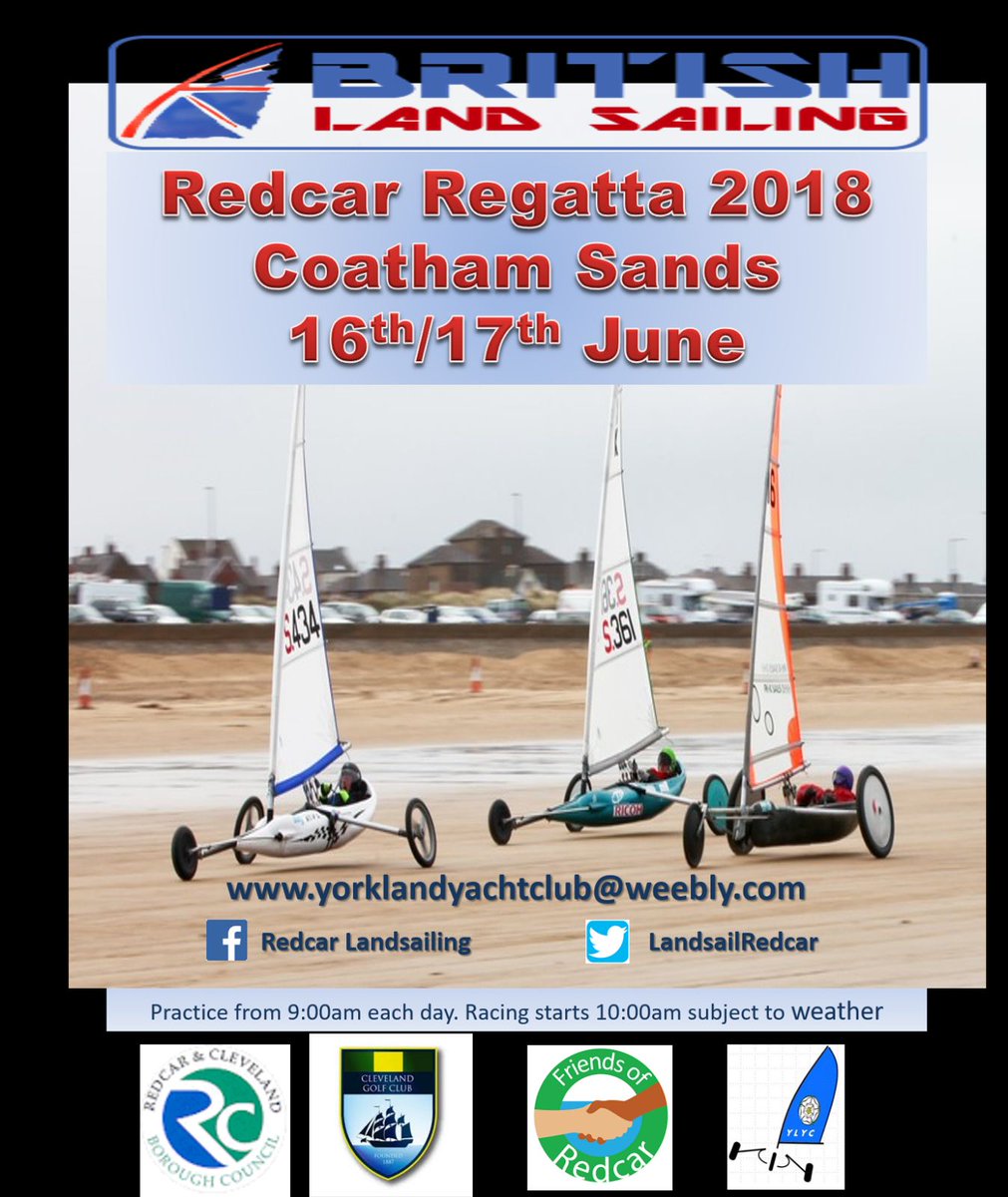 LandsailRedcar's tweet photo. Hello! It's one month to go until the best land yacht pilots in the UK are back on Majuba beach, #Redcar. The 2018 British championships are on the 16/17 of June. Watch this space for more details soon...

Please give us a RT! https://t.co/atSFQgG0om