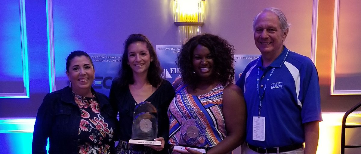 DebbieRanee's tweet photo. 3rd year in a row that @UTASAAC brings home the @SunBelt SAAC trophy! Thank you for representing one of the greatest benefits of athletics #RoleModel #ChangingTheNarrative #Mavericks https://t.co/DUqQZ1E2cu