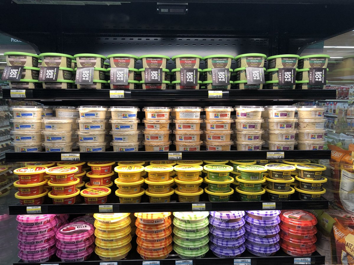 cpowellPNW's tweet photo. Great display of @greenhummus at the #LakeTapps @HaggenFood for $3.99 &amp; if you’re lucky you can grab one of those $.50 off coupons while they last #greenhummus #vegan #vegetarian #paleo #classic #jalapeno #falafel #Haggen https://t.co/n5mNFt8hzV