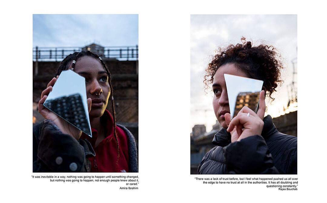 farnhamshowcase's tweet photo. @HollyTrinkwonn ’s practice centers around current social issues. ‘The Tower Block’  reflects a specific community’s concerns regarding the #GrenfellTower Fire. She worked with individuals from the Lancaster Green area who have produced art to communicate these concerns publicly. https://t.co/LF9Nfrsata