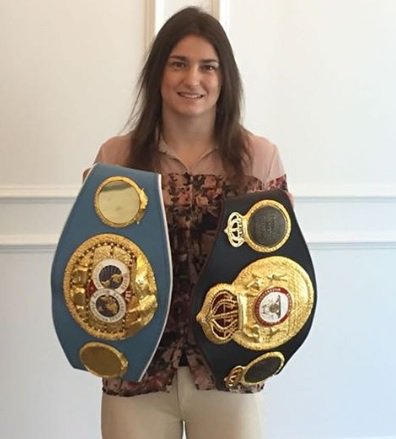 MatchroomBoxing's tweet image. 👑👑

@KatieTaylor's IBF Title has arrived 👌

Two down, two to go! 

#AllTheBelts