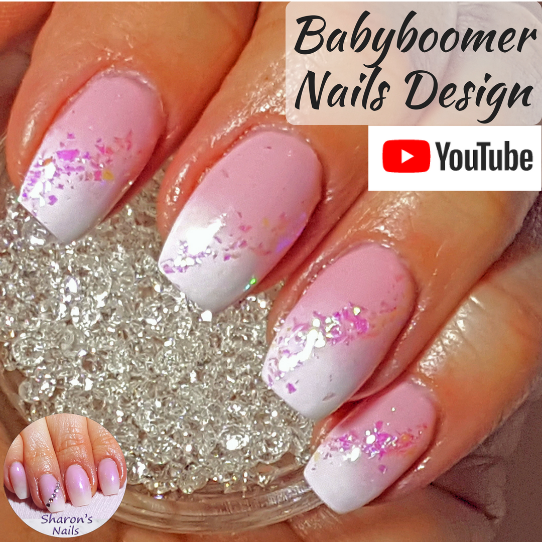 Ombre Nails Created with Gel Polish - YouTube