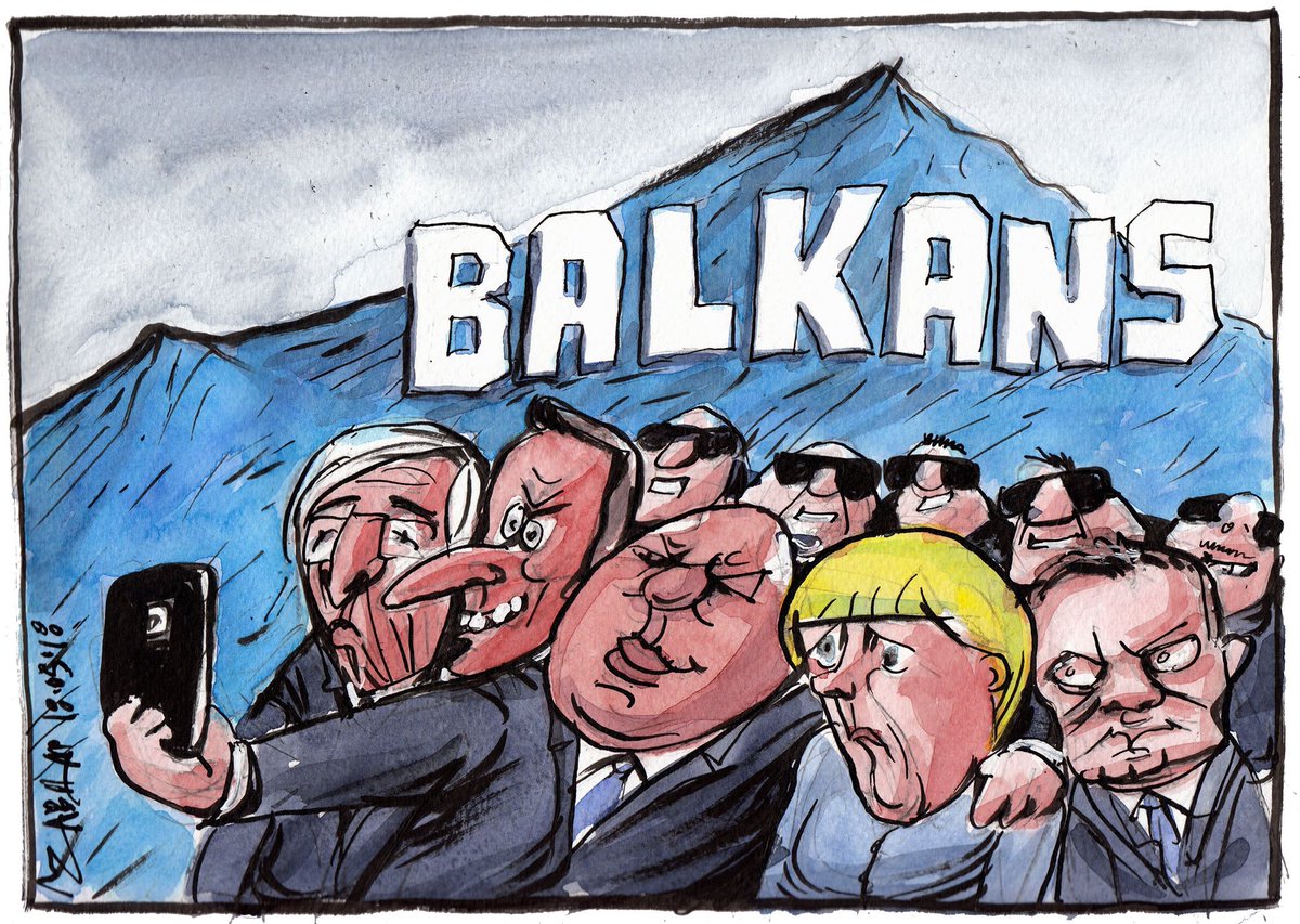 EU summit in #Bulgaria on the Balkans. #EU #WesternBalkans #eu2018bg  #EUWesternBalkans Summit #eucopresident #JunckerEU  #EU_Commission  #Europarl_EN 🇪🇺 Courtesy of the great Bulgarian cartoonist #TchavdarNikolov