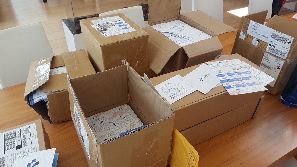 MediMeeapp's tweet photo. Important deliveries today at MediMee HQ. Some big news to announce next week. 🚕🚖❤🚑 #MediMee #savinglives #icare #CPR https://t.co/XrOjwmCPCY