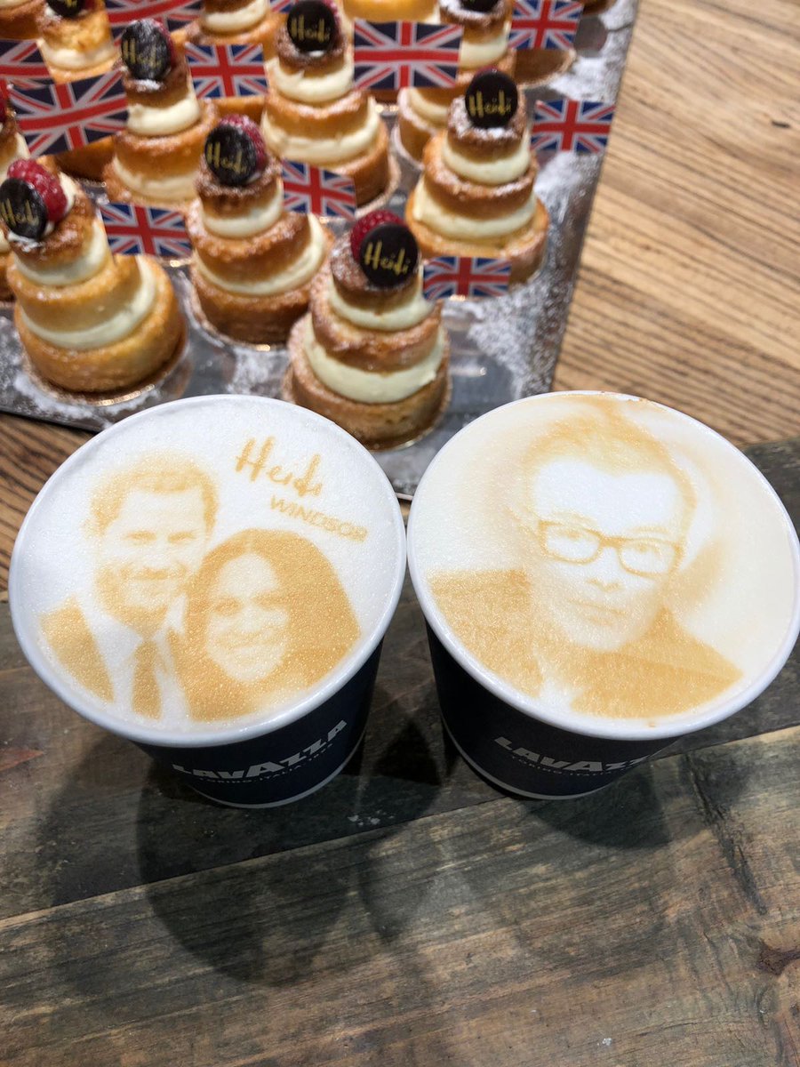We've got a whole latté love for <a href="/achrisevans/">Chris Evans</a> and <a href="/bbcradio2/">BBC Radio 2</a> ahead of the #RoyalWedding. Here's Chris alongside our world famous #megharryccino