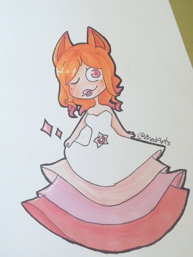 ZredArts's tweet photo. No se porque, no se como, pero dibujé esto para @SayaKitsune , SE VE HERMOSA! 💕 https://t.co/CUezglqWnH
