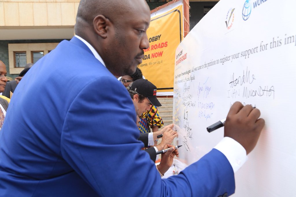 swrwug's tweet photo. Let's stand together and join Parliamentary Forum for Road Safety (PAFROS) in the lobby for safer roads. #SWRW18 @FIAFdn @Parliament_Ug @TotalUgandaInfo @WorldBank @WHOUganda @MoWT_Uganda https://t.co/YX8MtytsQV