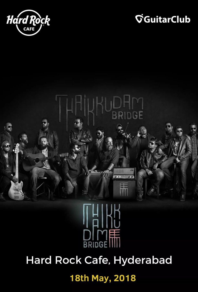 mithunpseutopia's tweet photo. Today @thaikudambridge live at Hard Rock Cafe Hyderabad @HRCIndia #thaikkudambridge #music #livemusic https://t.co/2LCwYxBb8Q