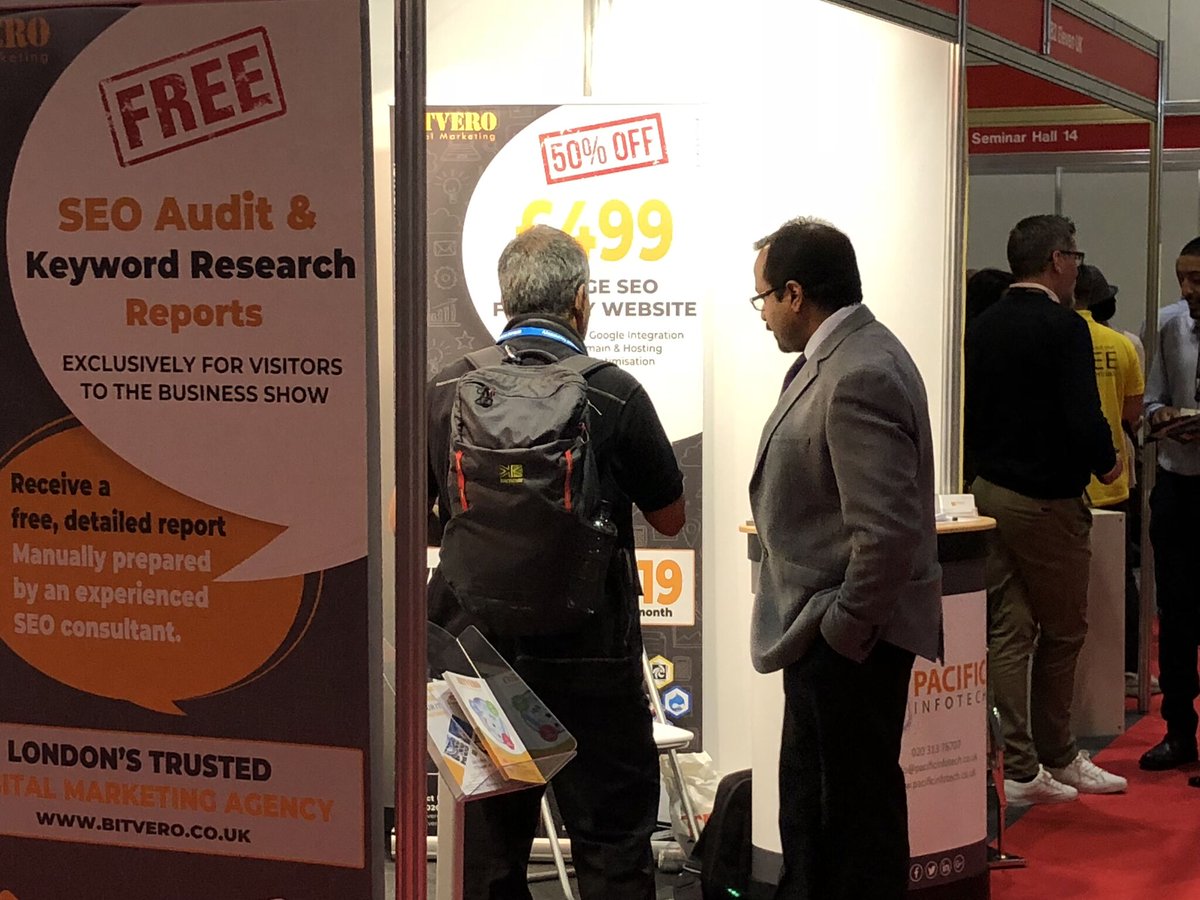 bitvero's tweet image. The Business show in London was superb and we enjoyed interaction with our visitors
No worries if you missed you can still avail our offers available for a limited period only
zurl.co/b661k 
#digitalmarketingoffers #webdesignoffers #seooffers #digitalmarketing