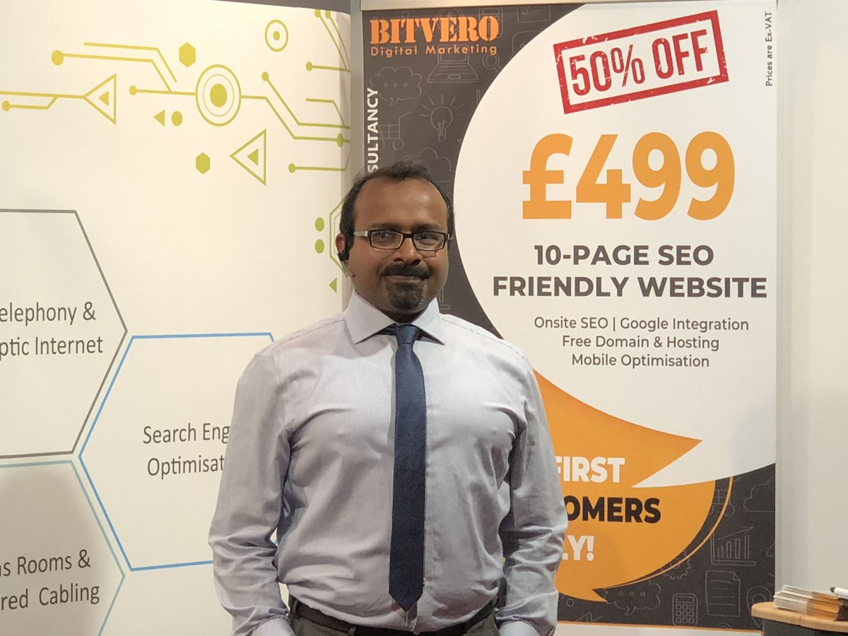 bitvero's tweet image. The Business show in London was superb and we enjoyed interaction with our visitors
No worries if you missed you can still avail our offers available for a limited period only
zurl.co/b661k 
#digitalmarketingoffers #webdesignoffers #seooffers #digitalmarketing
