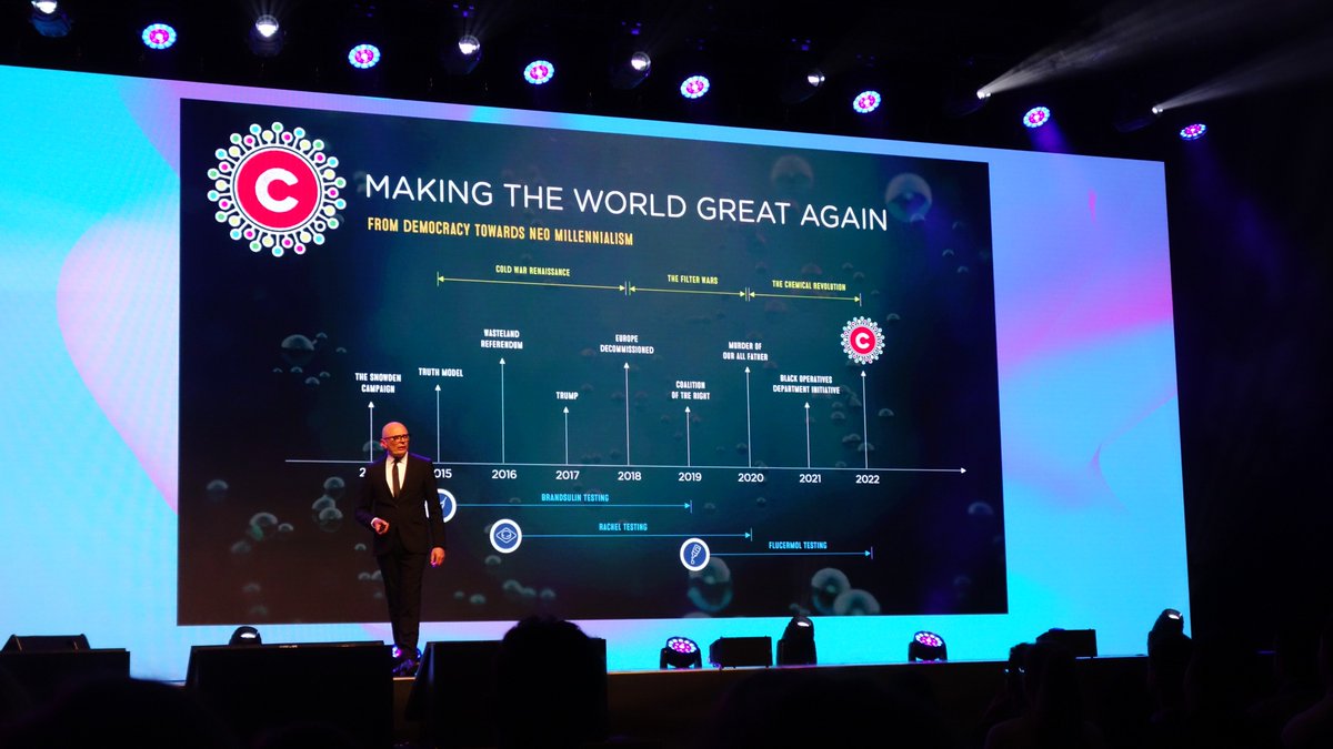 MjournalCZ's tweet photo. „Bransulin is opening. You will let more brands in.“ Being at @MarcusJHBrown’s prestation is like to play in a really scary episode of @blackmirror #EngagePrague https://t.co/eMyLFRBZPw