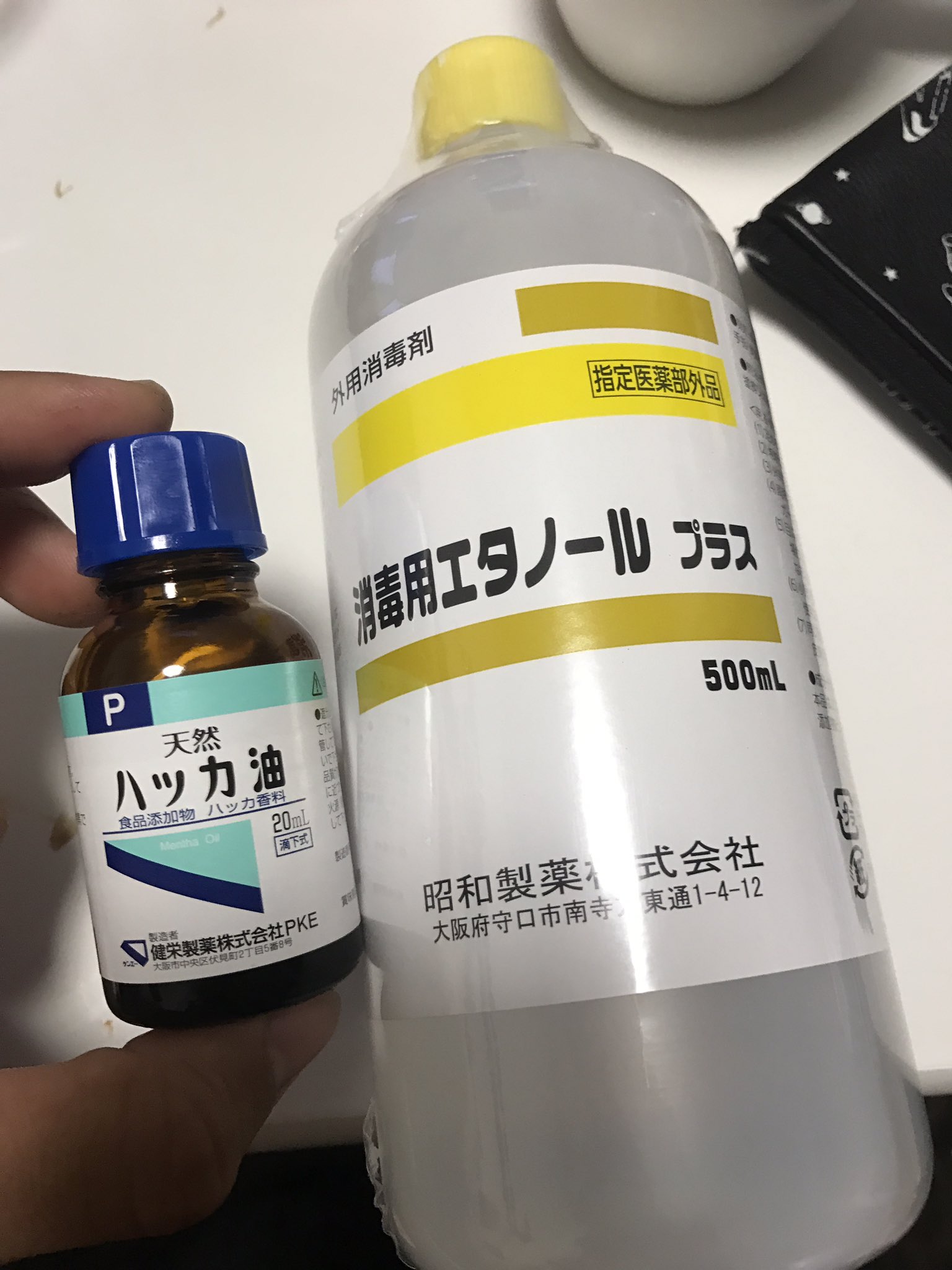 篠 ブヨ対策 エタノールとハッカ油と水を混ぜてスプレーにするんだ 市販のどの虫除けスプレーよりも効くから 刺されたくない人薬局へgoو و T Co Upi4velqd9 Twitter