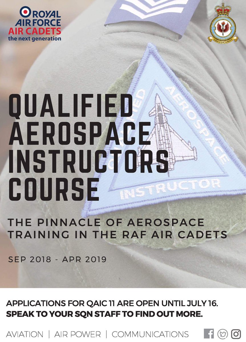 Applications for QAIC 11 are now open! See details below.

<a href="/ComdtAC/">Commandant RAF Air Cadets</a> <a href="/aircadets/">RAF Air Cadets</a> @2ftsaerospace <a href="/2ftsCamp/">2FTS National Air & Space Camp</a> <a href="/WandWAirCadets/">Wales & West Region</a> <a href="/RGONorth/">Aerospace 2FTS</a> @LASERAvnO <a href="/aircadetslaser/">Air Cadets LaSER</a> @SWRegionMCO @SNIRAFACMedia <a href="/RAFGender/">RAF Gender</a> @arc_sni <a href="/RegComdtLASER/">RC LASER</a> @