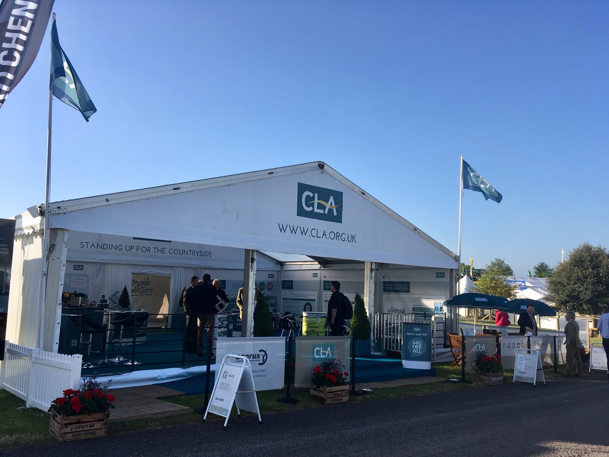 CLAtweets's tweet photo. The CLA is starting its second day at the @DevonCountyShow today. Follow @CLAsouthwest for more updates throughout the day. #TheCountrysideMatters #Brexit #Farming #4Gforall https://t.co/JVsUT9SWxH