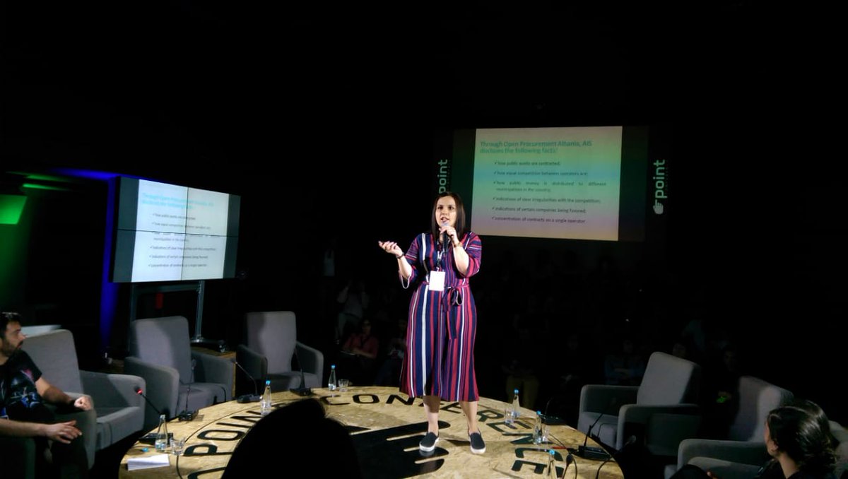 besjanahysa's tweet photo. Stories from the SEE Region: Opening Data for a more Transprent Society. @AIScience presents #openprocurement &amp; #Opencorportes. #point70 @PointConference https://t.co/ZsrPDrlxGd