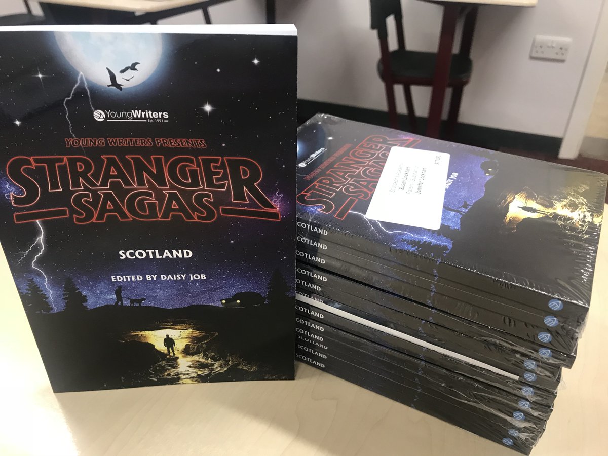 StJoAcadEng's tweet photo. Congratulations to the S3/4 #stjoacad pupils who took part in the #strangersagas competition. You are now published writers! #youngwriters #aimhigh #takepart https://t.co/GevMgjSbiE