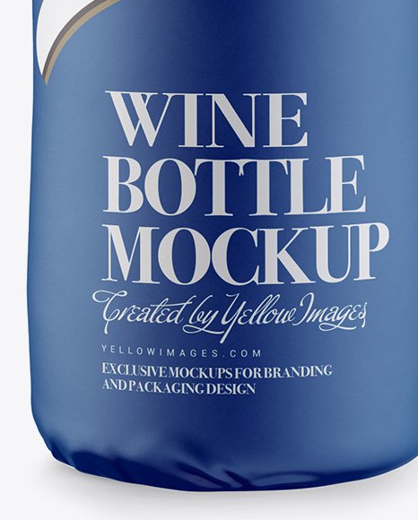 Yellow Images On Twitter Wine Bottle In Matte Paper Wrap W Label Mockup Https T Co Taqdwvsaup