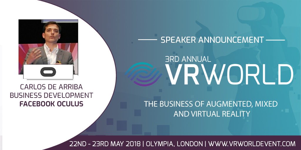 'Unlocking Business Potential Through VR – On-stage VR demo: How to Design A Car in 5mins' is the exciting talk led by <a href="/VectorSuite/">Vector Suite</a>'s Neil Johnston &amp; Facebook <a href="/oculus/">Oculus 👉 Meta Quest</a>' Carlos De Arriba at 1250, Room1, 22May @ #VRWorld. Learn more: hubs.ly/H0c8bq10 #VR #AR #VirtualReality