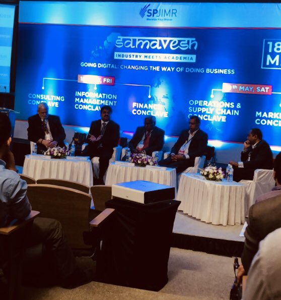 rahil_akhtar's tweet photo. Move from Solution providers to soution shapers- Satish, Partner, KPMG.

Learning from the indutrys experts @ #SPJIMR #PGPMatSPJIMR #Samavesh https://t.co/KHOFOimH6Z